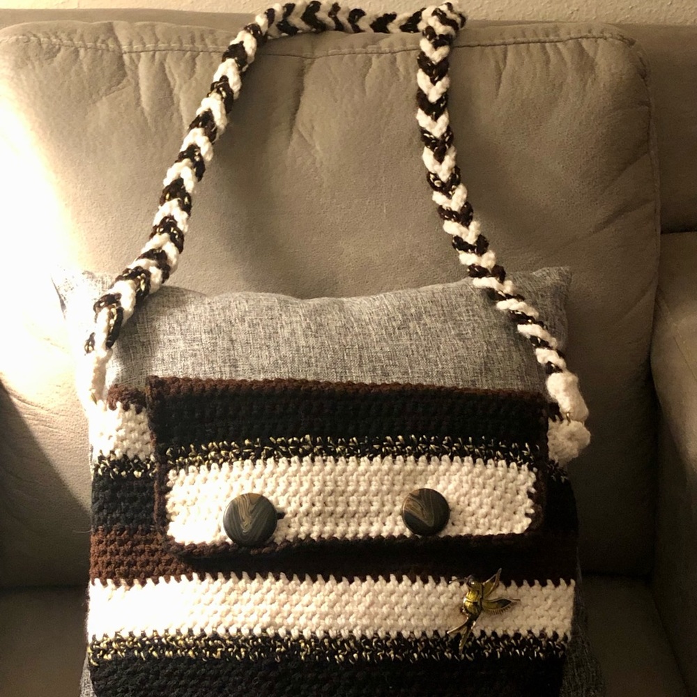 Beautiful Handmade Crocheted Shoulder Bag